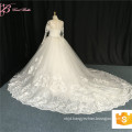 Alibaba New Custom Made Wedding Dress Ball Gown Sequined Tulle Lace Bridal Gown